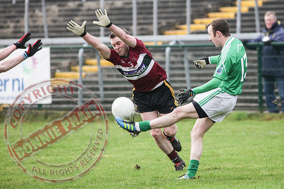 Fermanagh (2-15) V St. Mary's (1-5) in Dr. McKenna Cup.  Senior Men GAA Football.