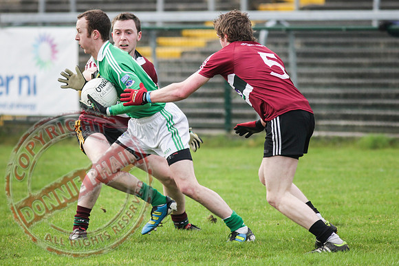 Fermanagh (2-15) V St. Mary's (1-5) in Dr. McKenna Cup.  Senior Men GAA Football.