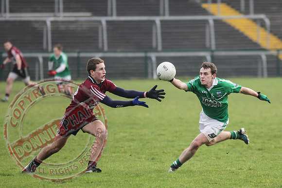 Fermanagh (2-15) V St. Mary's (1-5) in Dr. McKenna Cup.  Senior Men GAA Football.
