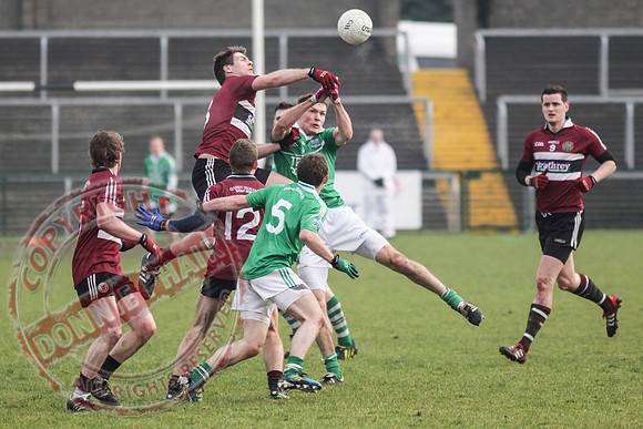 Fermanagh (2-15) V St. Mary's (1-5) in Dr. McKenna Cup.  Senior Men GAA Football.