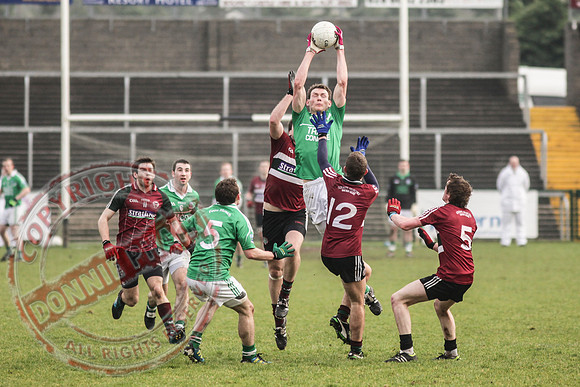 Fermanagh (2-15) V St. Mary's (1-5) in Dr. McKenna Cup.  Senior Men GAA Football.