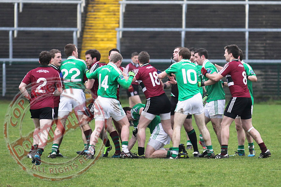Fermanagh (2-15) V St. Mary's (1-5) in Dr. McKenna Cup.  Senior Men GAA Football.