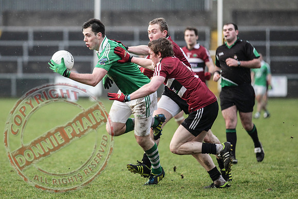 Fermanagh (2-15) V St. Mary's (1-5) in Dr. McKenna Cup.  Senior Men GAA Football.