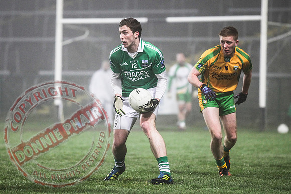 Fermanagh (2-15) V Donegal (2-07) in Dr. McKenna Cup.  Senior Men GAA Football.
