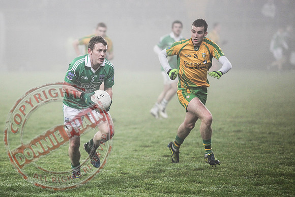Fermanagh (2-15) V Donegal (2-07) in Dr. McKenna Cup.  Senior Men GAA Football.