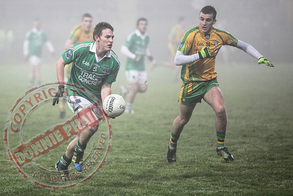 Fermanagh (2-15) V Donegal (2-07) in Dr. McKenna Cup.  Senior Men GAA Football.