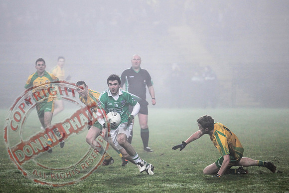 Fermanagh (2-15) V Donegal (2-07) in Dr. McKenna Cup.  Senior Men GAA Football.