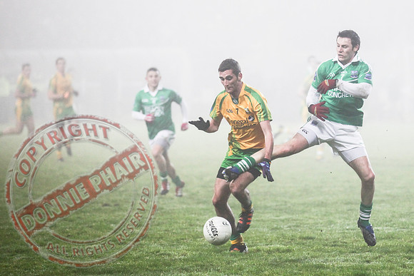 Fermanagh (2-15) V Donegal (2-07) in Dr. McKenna Cup.  Senior Men GAA Football.
