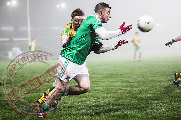 Fermanagh (2-15) V Donegal (2-07) in Dr. McKenna Cup.  Senior Men GAA Football.