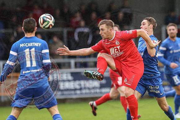 Ballinamallard United (0) v Portadown (2) in Danske Bank IFA Premier League.
