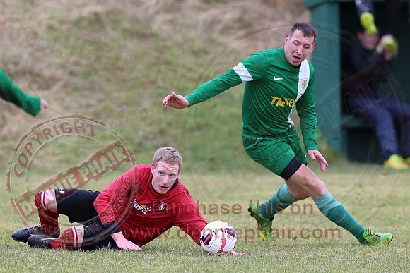 Irvinestown Wanderers (1) V Ardoyne (2) in Irish Junior Cup.