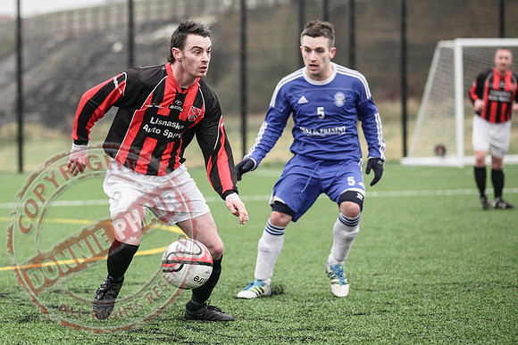 Lisnaskea Rovers (2) V Derrychara United (1).