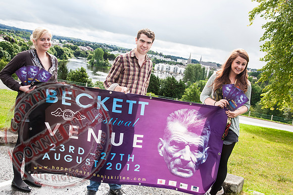 "Happy Days".  Committee members of the Samuel Beckett Festival in Enniskillen, County Fermanagh.