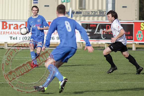 Ballinamallard United FC Reserves (3) V Queen's University (5) in Intermediate Cup, Round Four.