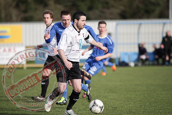 Ballinamallard United FC Reserves (3) V Queen's University (5) in Intermediate Cup, Round Four.