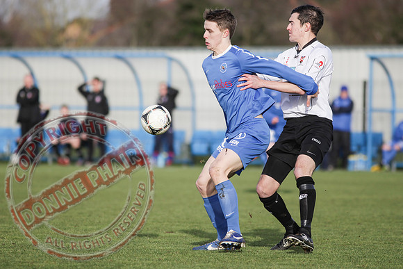 Ballinamallard United FC Reserves (3) V Queen's University (5) in Intermediate Cup, Round Four.