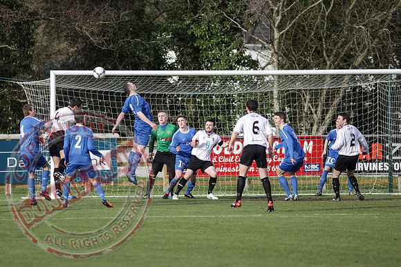 Ballinamallard United FC Reserves (3) V Queen's University (5) in Intermediate Cup, Round Four.