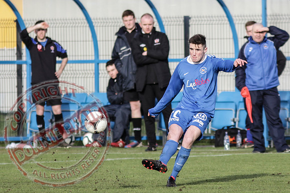 Ballinamallard United FC Reserves (3) V Queen's University (5) in Intermediate Cup, Round Four.