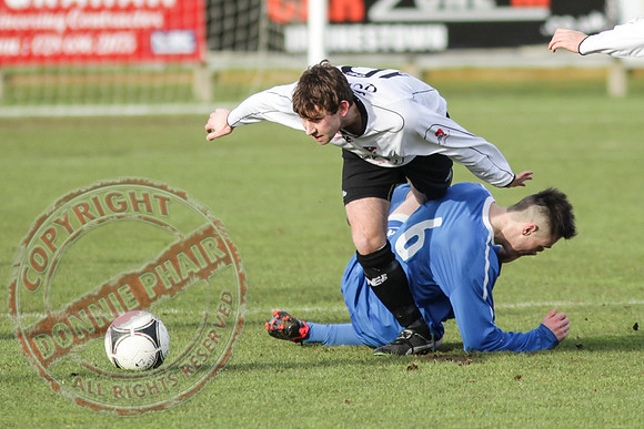 Ballinamallard United FC Reserves (3) V Queen's University (5) in Intermediate Cup, Round Four.