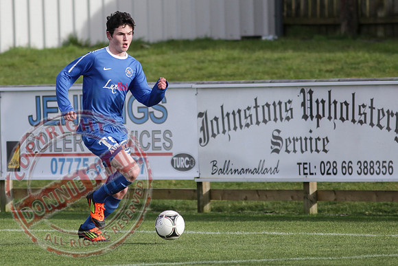 Ballinamallard United FC Reserves (3) V Queen's University (5) in Intermediate Cup, Round Four.