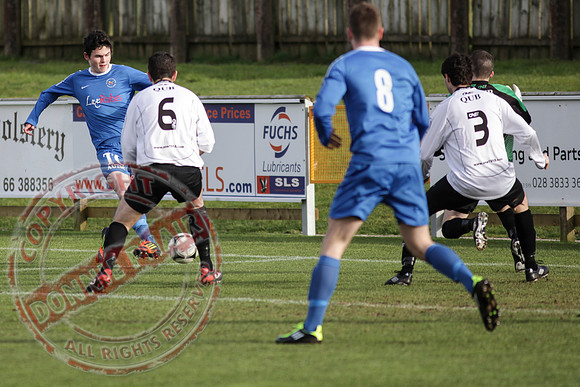 Ballinamallard United FC Reserves (3) V Queen's University (5) in Intermediate Cup, Round Four.