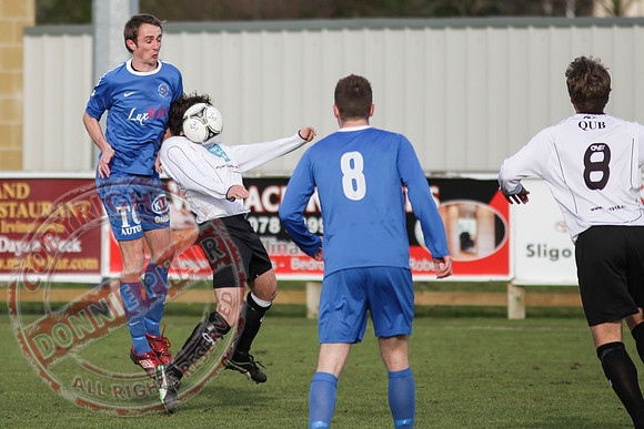 Ballinamallard United FC Reserves (3) V Queen's University (5) in Intermediate Cup, Round Four.