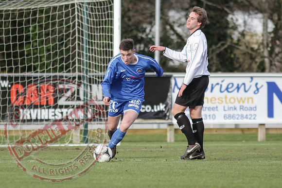 Ballinamallard United FC Reserves (3) V Queen's University (5) in Intermediate Cup, Round Four.