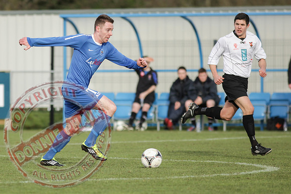Ballinamallard United FC Reserves (3) V Queen's University (5) in Intermediate Cup, Round Four.