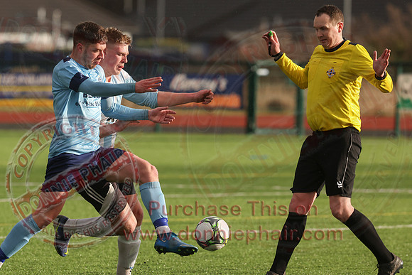 Enniskillen Town (4) V Lisbellaw United (0) in Mercer Football League-7