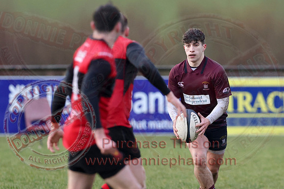 Enniskillen 1st XV (14) V Carrickfergus 1st XV (3) in Ulster Rugby Championship Division One-2