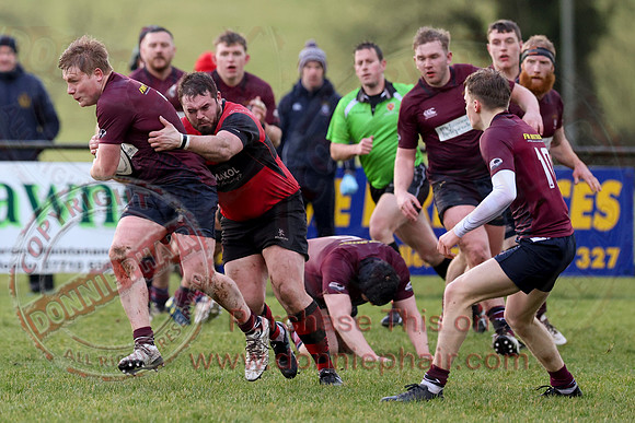 Enniskillen 1st XV (14) V Carrickfergus 1st XV (3) in Ulster Rugby Championship Division One-5