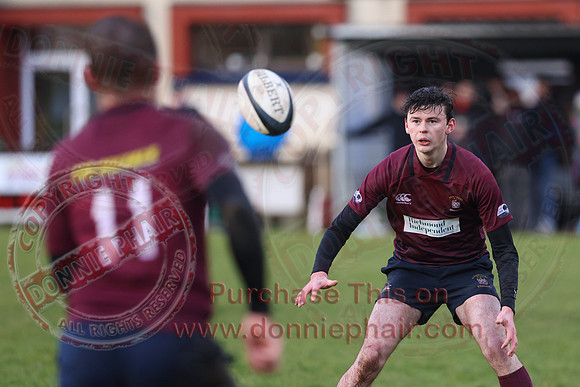Enniskillen 1st XV (14) V Carrickfergus 1st XV (3) in Ulster Rugby Championship Division One-14