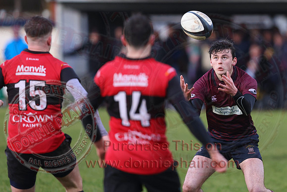 Enniskillen 1st XV (14) V Carrickfergus 1st XV (3) in Ulster Rugby Championship Division One-16