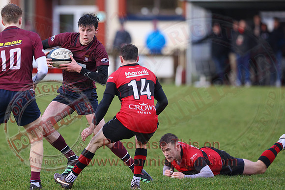 Enniskillen 1st XV (14) V Carrickfergus 1st XV (3) in Ulster Rugby Championship Division One-18