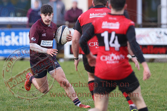 Enniskillen 1st XV (14) V Carrickfergus 1st XV (3) in Ulster Rugby Championship Division One-20