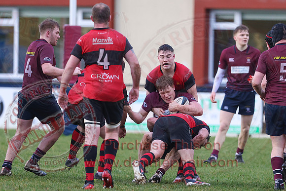 Enniskillen 1st XV (14) V Carrickfergus 1st XV (3) in Ulster Rugby Championship Division One-22