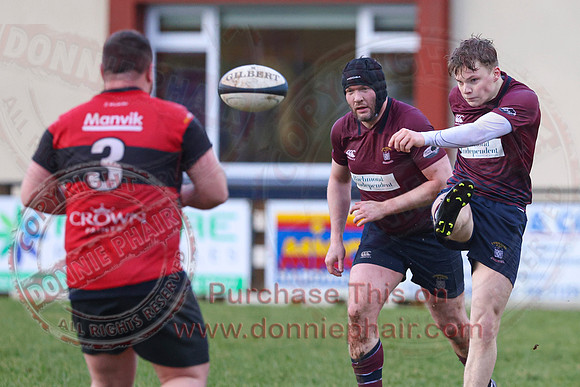 Enniskillen 1st XV (14) V Carrickfergus 1st XV (3) in Ulster Rugby Championship Division One-24