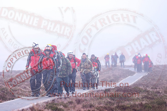 Emergency Services Training Day on Cuicagh Mountain-37