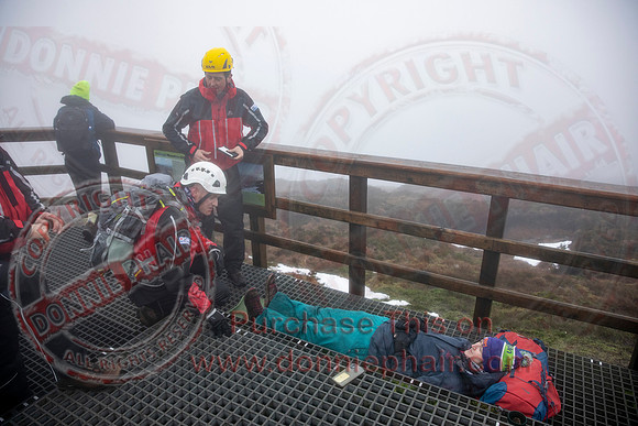 Emergency Services Training Day on Cuicagh Mountain-49