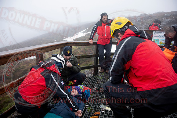 Emergency Services Training Day on Cuicagh Mountain-56