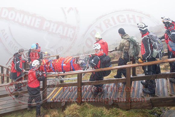 Emergency Services Training Day on Cuicagh Mountain-72