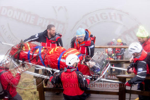 Emergency Services Training Day on Cuicagh Mountain-73