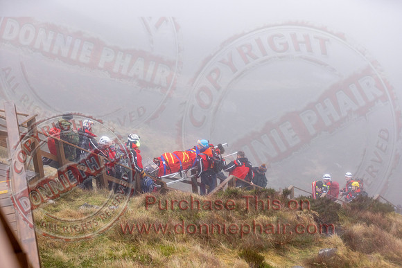 Emergency Services Training Day on Cuicagh Mountain-79