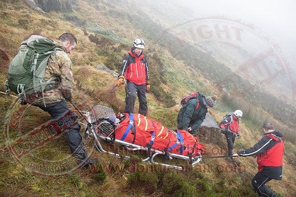 Emergency Services Training Day on Cuicagh Mountain-80