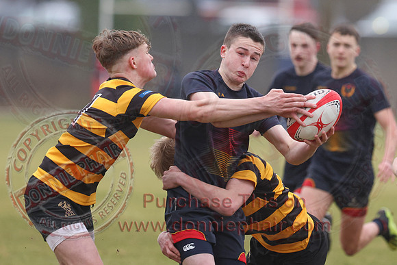 Enniskillen Royall GS 1st AX (13) V RBAI 1st XV (29) in Schools Cup Rugby-2