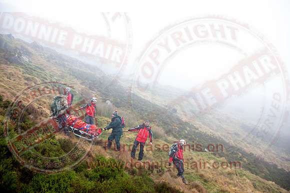 Emergency Services Training Day on Cuicagh Mountain-82