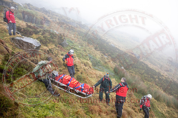 Emergency Services Training Day on Cuicagh Mountain-81
