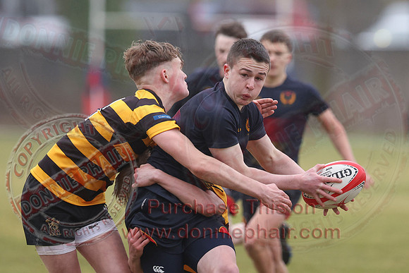Enniskillen Royall GS 1st AX (13) V RBAI 1st XV (29) in Schools Cup Rugby-3
