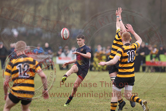 Enniskillen Royall GS 1st AX (13) V RBAI 1st XV (29) in Schools Cup Rugby-9