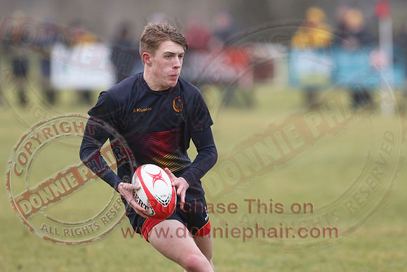 Enniskillen Royall GS 1st AX (13) V RBAI 1st XV (29) in Schools Cup Rugby-11